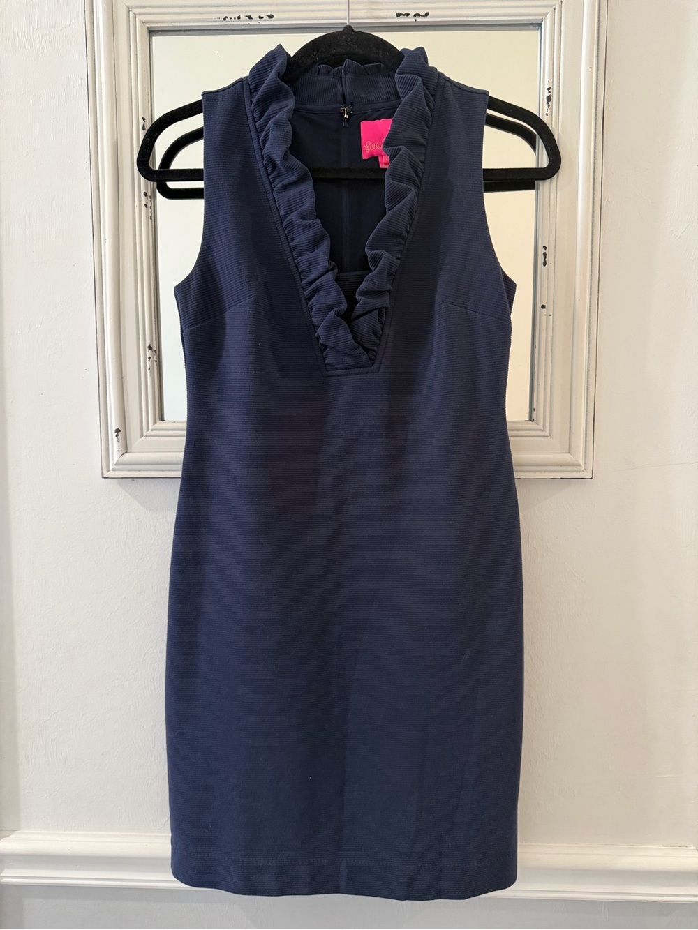 Lilly Pulitzer Tisbury Knit V-Neck Ruffle Dress